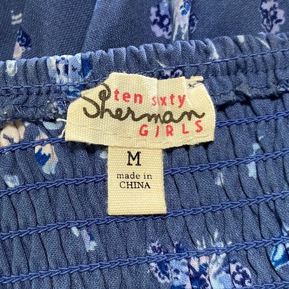 Girls floral romper with lace - Picture 3 of 3